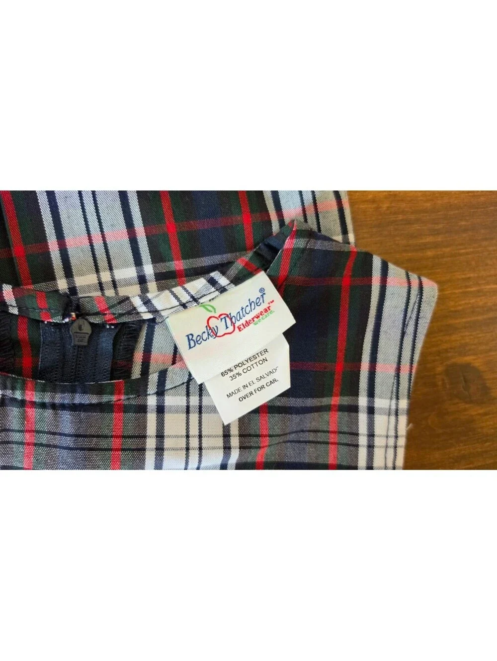 NWT Becky Thatcher Elderwear Girls Plaid School Uniform Pleated Dress, Sz 5, #97